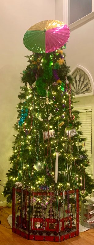 Tree topper on Mardi Gras Tree, more surprises to come! – WKRG