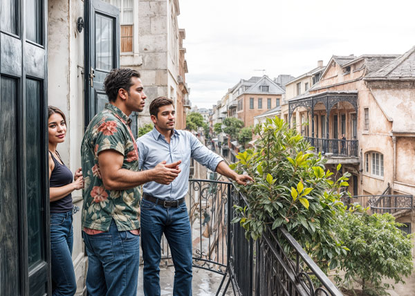 Rue Bourbon Balconies